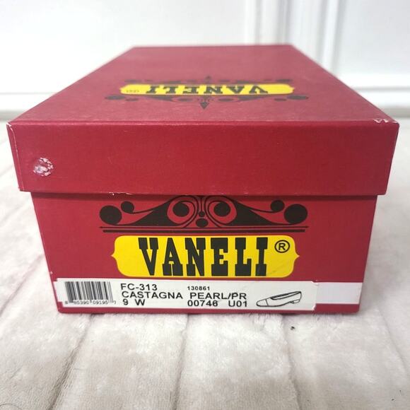 Vaneli Square Toe Heels in Black Suede - Size 9.5 W - NEW - Picture 8 of 9